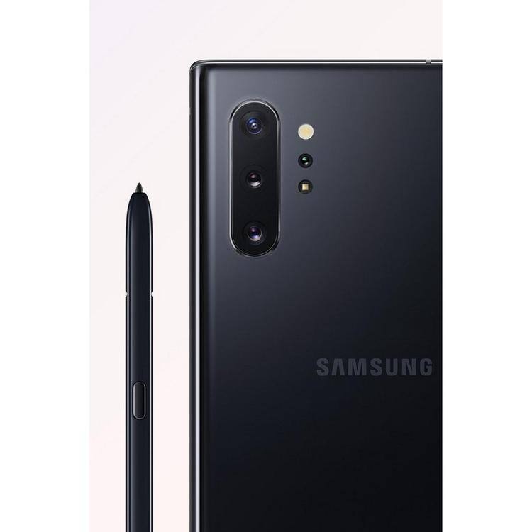 Angle. Samsung - Galaxy Note 10+ N975U (Fully Unlocked) 512GB - Aura Black.