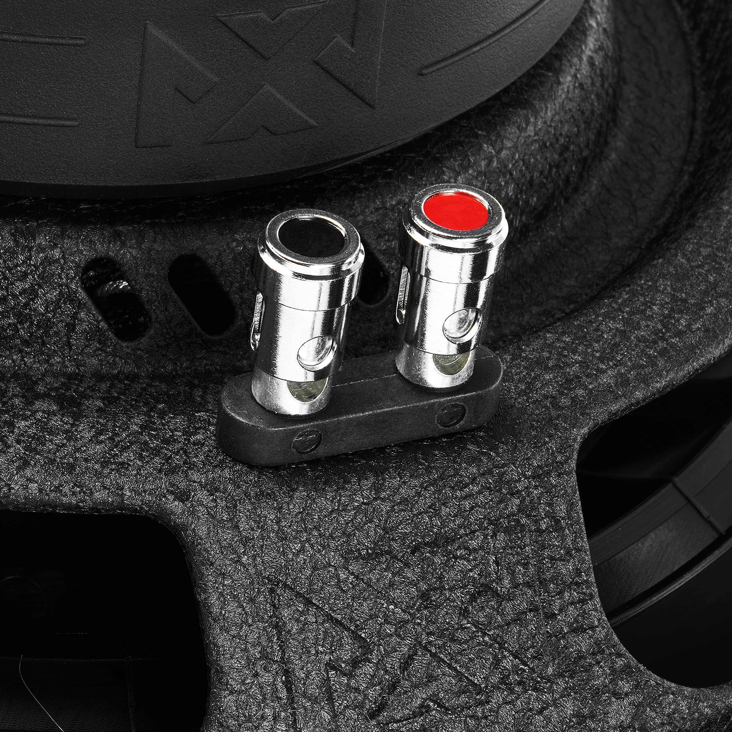 Alt View 5. NVX - SMW12D4 800W Peak (400W RMS) S-Series Shallow-Mount 12in Dual 4-Ohm Subwoofer.