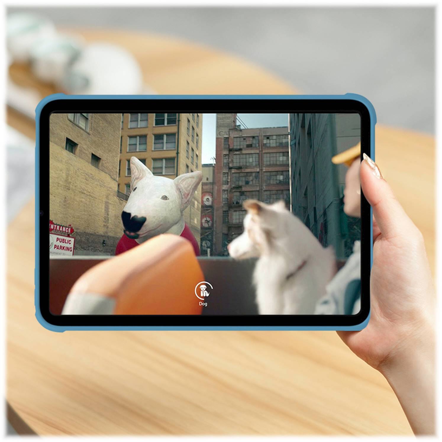 Alt View 15. SaharaCase - Hybrid-Flex Series Case for Apple iPad mini (A17 Pro) and Apple iPad mini (6th Generation 2021) - Clear Blue.