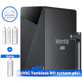 Waterdrop - X16 Reverse Osmosis System Extra WD-X16-F3 Water Filter - Black