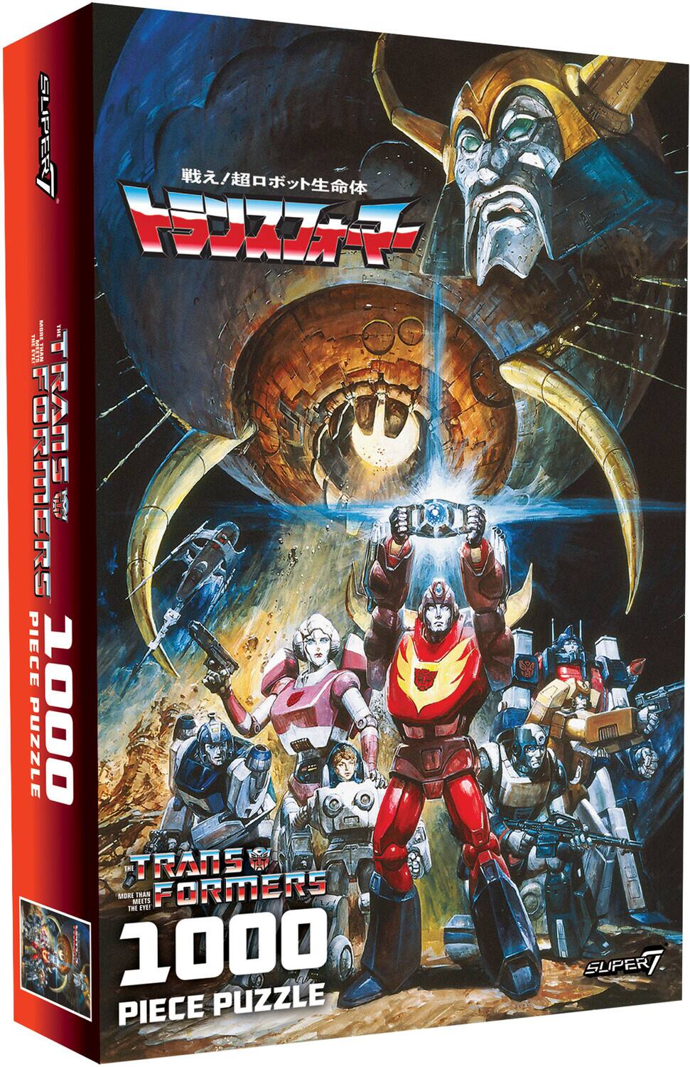 Super7 Transformers Japanese '86 Movie Poster Puzzle COLLECTIBLES