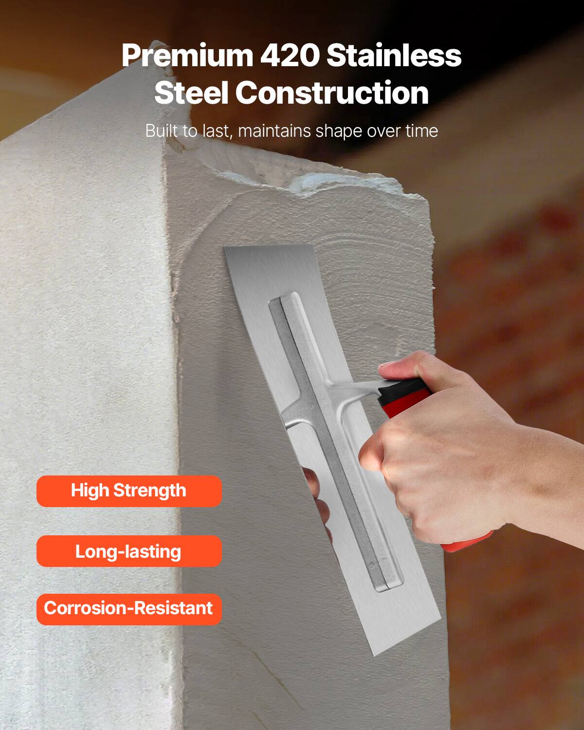 Premium 420 Stainless Steel Construction  
Built to last, maintains shape over time  

- High Strength  
- Long-lasting  
- Corrosion-Resistant