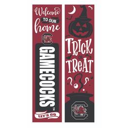 Evergreen Enterprises - South Carolina Gamecocks 47" Double Sided Halloween Leaner Fan Sign - Multicolor