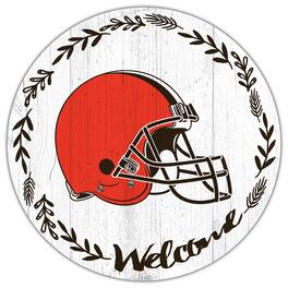 Fan Creations - Cleveland Browns 12" Welcome Circle Sign - Multicolor