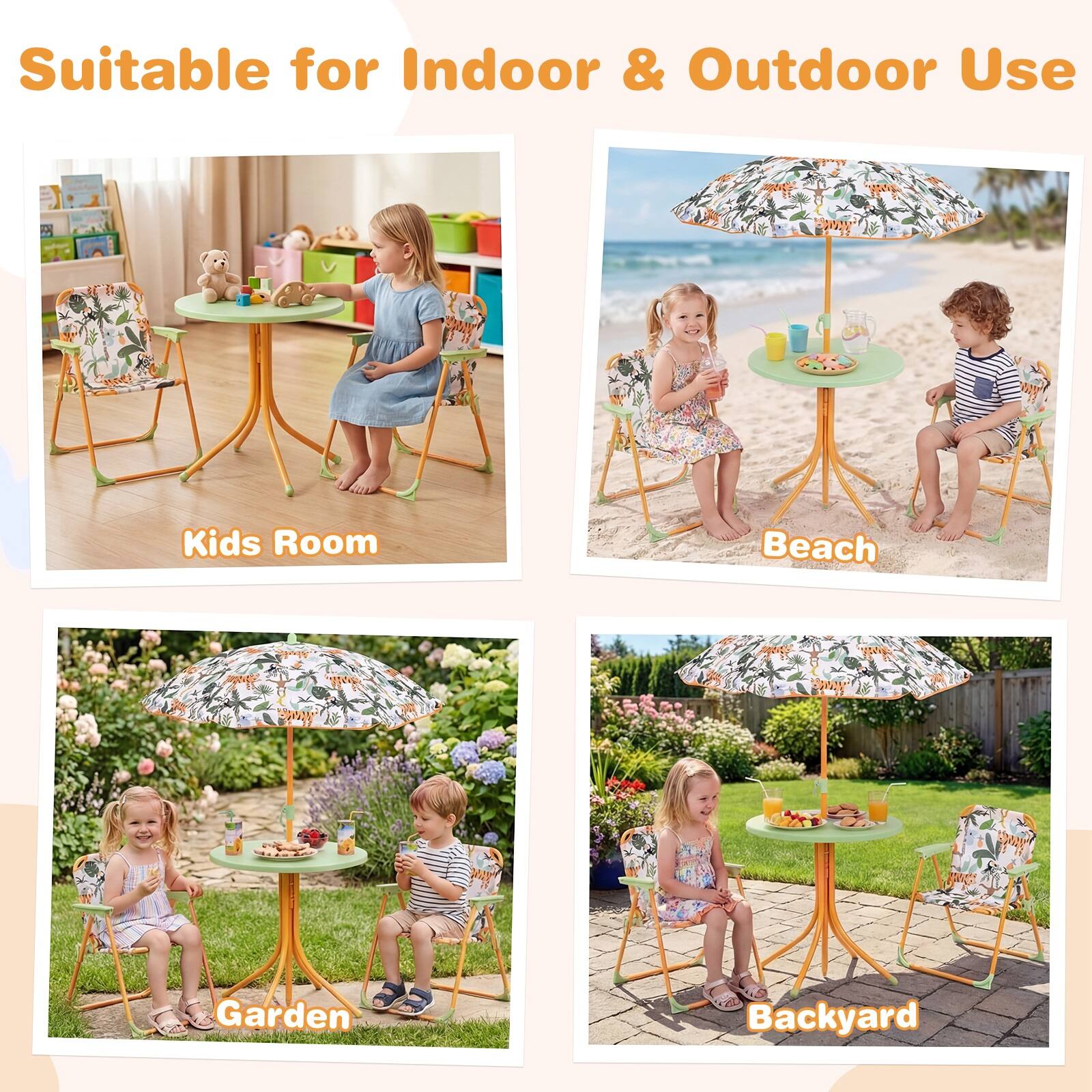 Suitable for Indoor & Outdoor Use

Kids Room

Beach

Garden

Backyard