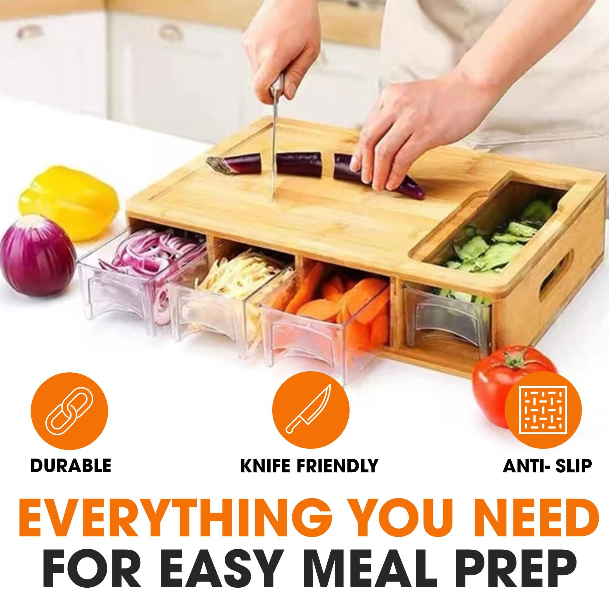 DURABLE KNIFE FRIENDLY ANTI-SLIP EVERYTHING YOU NEED FOR EASY MEAL PREP