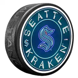 Mustang Drinkware - Seattle Kraken Neon Replicated Puck - Multicolor