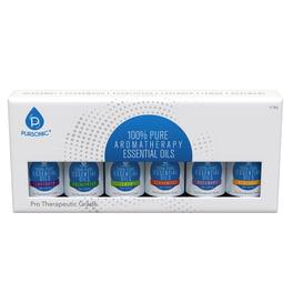 Pursonic - 6 Pack of 100% Pure Essential Aromatherapy Oils - Multicolor