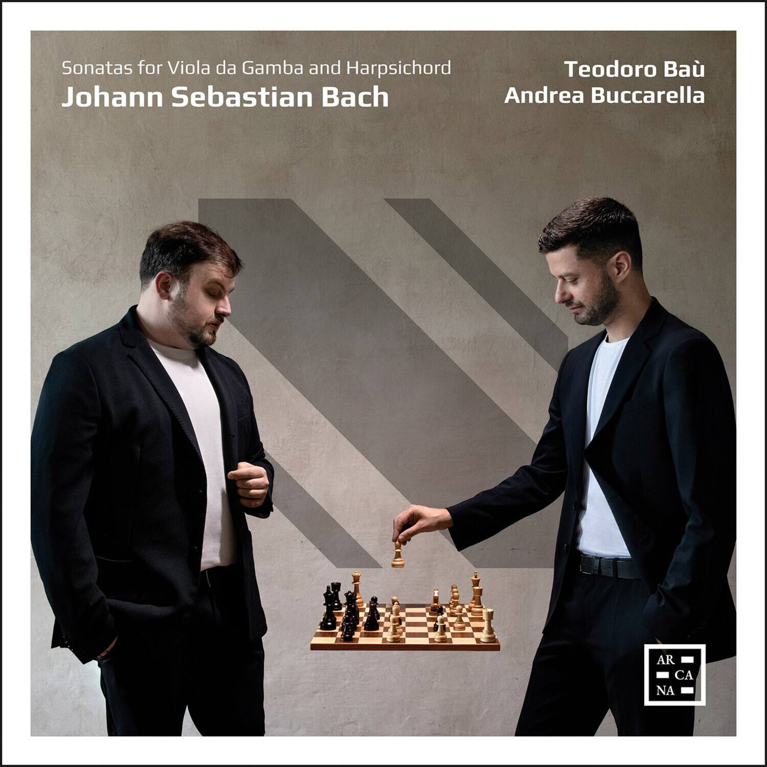 Sonatas for Viola da Gamba and Harpsichord  
Johann Sebastian Bach  

Teodoro Bäuerle  
Andrea Buccarella  

AR CA NA
