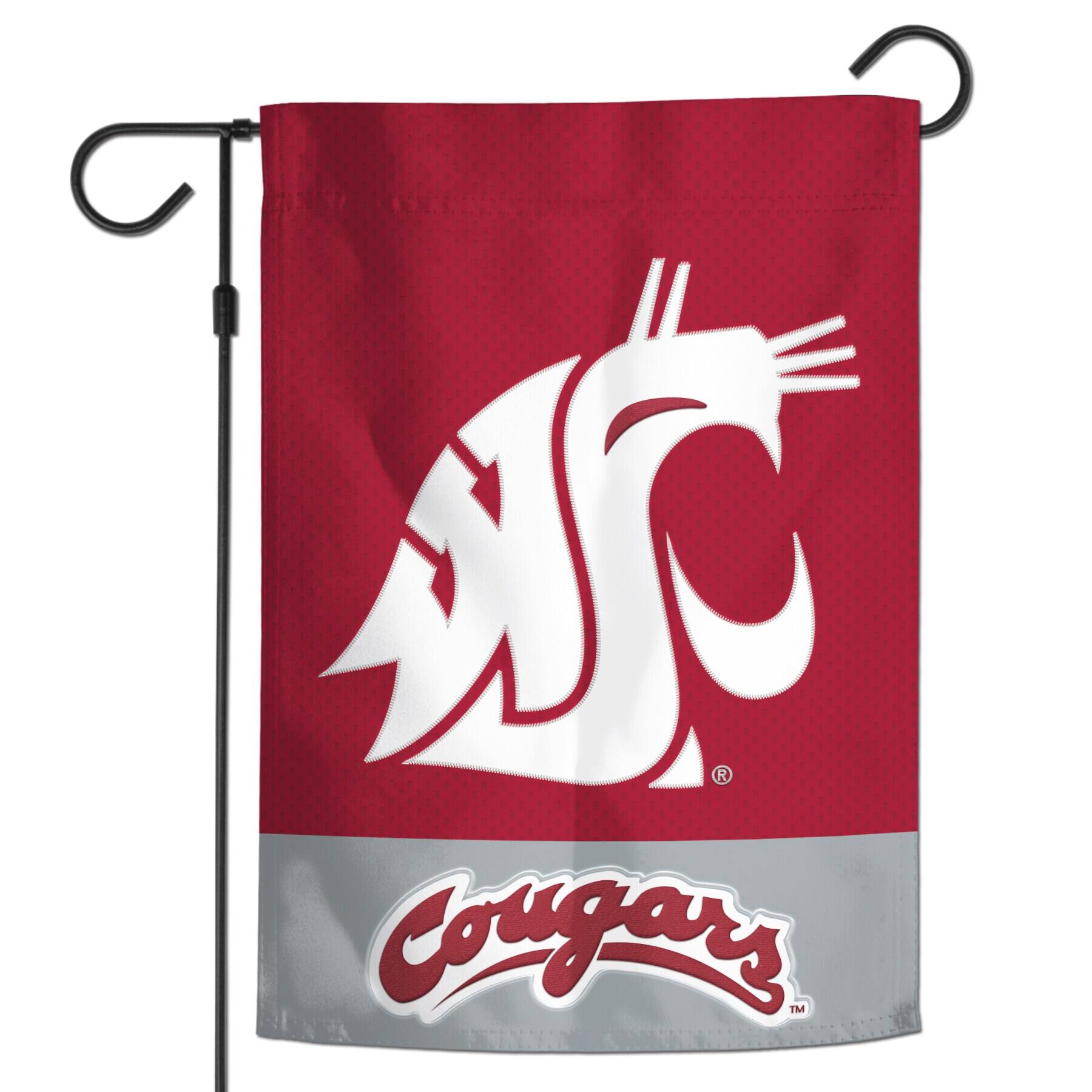 WinCraft - Washington State Cougars 12" x 18" Applique Garden Flag - Multicolor