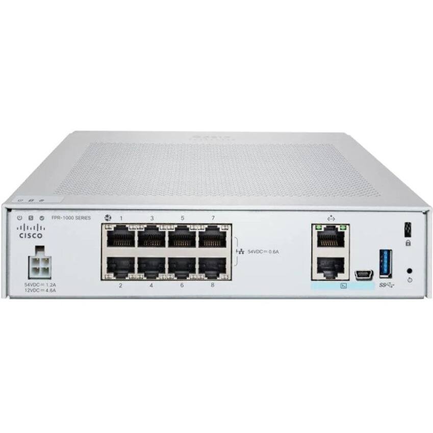 FPR-1000 SERIES  
CISCO  

54VDC = 0.6A  
12VDC = 4.6A  

1 3 5 7  
2 4 6 8  

54VDC = 1.2A  
12VDC = 4.6A  

R 94 5S