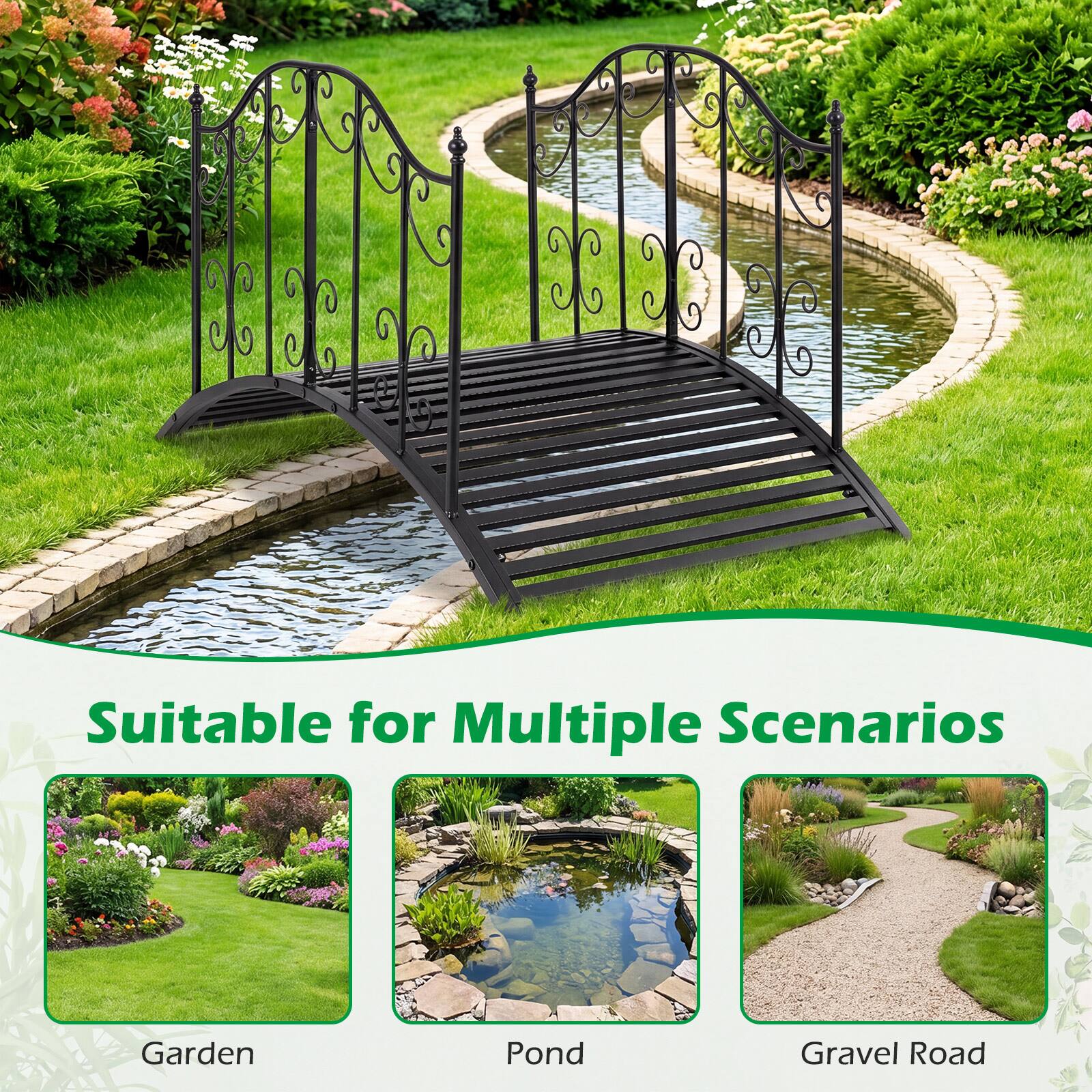 Suitable for Multiple Scenarios

- Garden
- Pond
- Gravel Road
