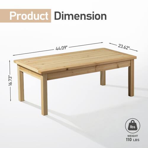 Product Dimension: 44.09" x 23.62" x 16.73"  
Weight: 110 LBS