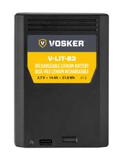 Front. Vosker - V-LIT-B3 Rechargeable Lithium Battery for V300 - Black.