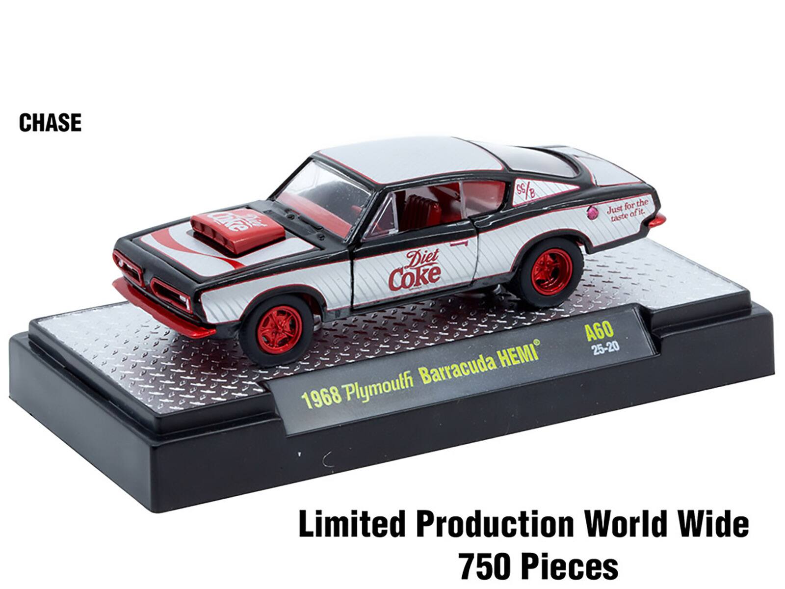 CHASE  
SS 5/B  
Diet Coke  
Barracuda HEI  
1968 Plymouth  
Just for the taste of it.  
A60 25-20  
Limited Production World Wide  
750 Pieces