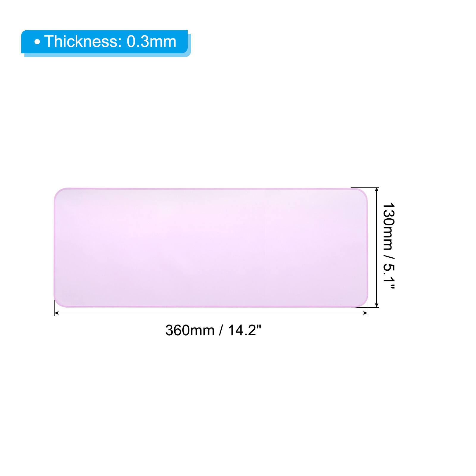 Thickness: 0.3mm  
130mm / 5.1"  
360mm / 14.2"
