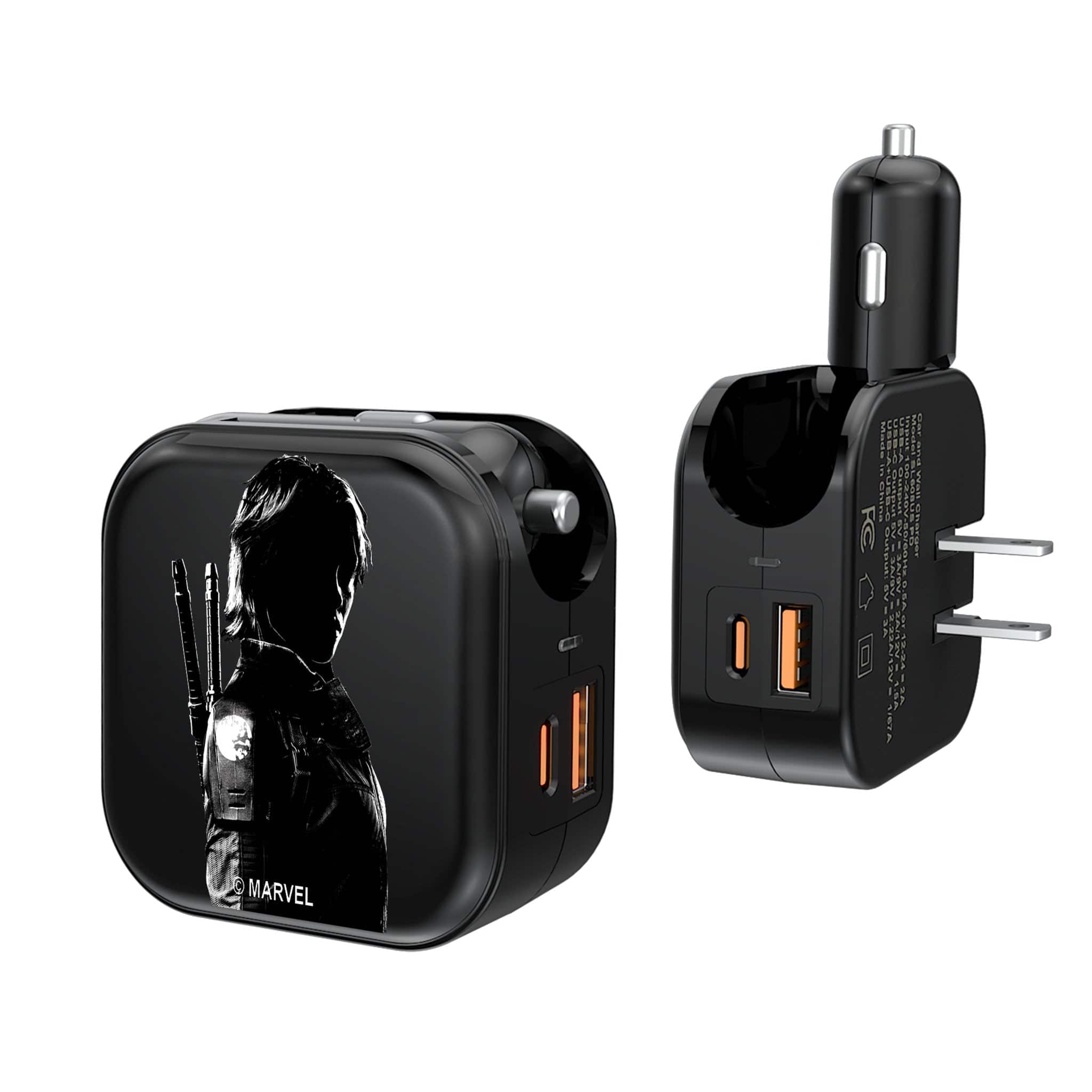 Keyscaper - Marvel Badge 2 in 1 USB A/C Charger - Thunderbolts 2