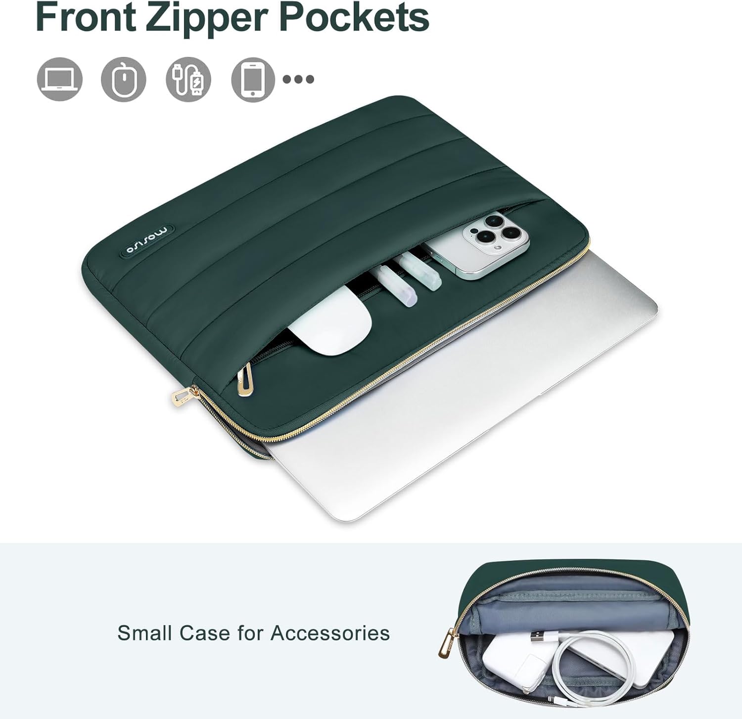 Front Zipper Pockets

Small Case for Accessories