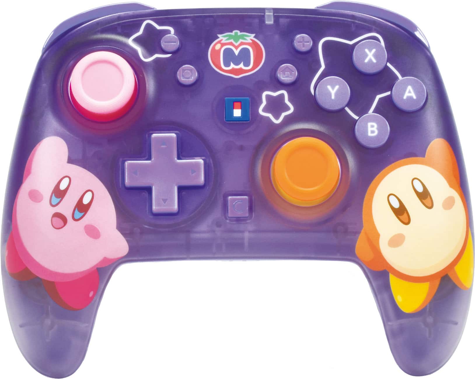 Front. Hori - Wireless HORIPAD Turbo (Kirby & Waddle Dee) for Nintendo Switch 2 - Purple.