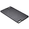 VEVOR - Reversible Grill/Griddle, 9.7"x16.7" Pre-Seasoned Cast Iron Griddle, Rectangular Double Burner Griddle Pan - Black