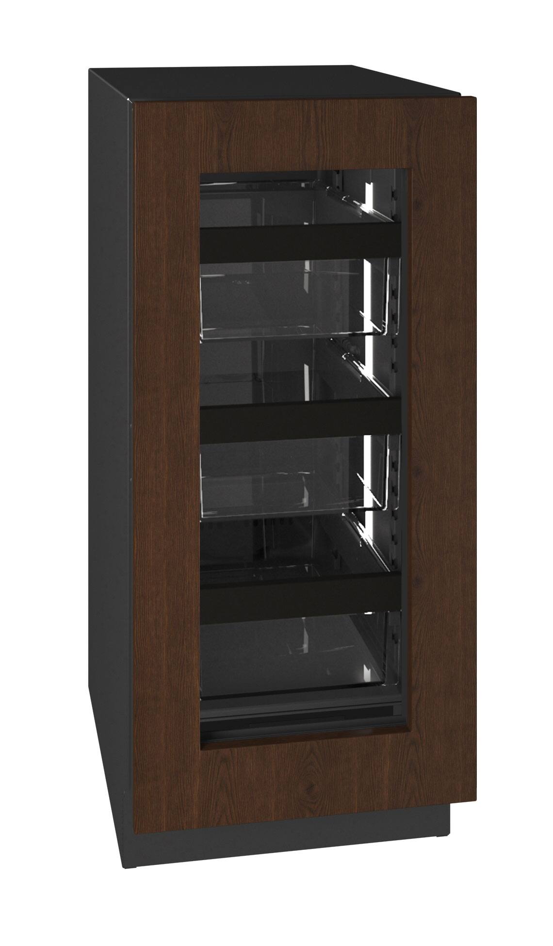 Angle. U-Line - U-Line 15"W. 2.8 Cu.Ft. Built-In Compact Refrigerator - Panel Ready Frame/Glass - Integrated Frame.