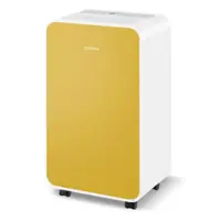 Costway Dehumidifier for Home Basement 32 Pints/Day 3 Modes Portable up to 2500 Sq. Ft Yellow - Yellow - Front_Zoom