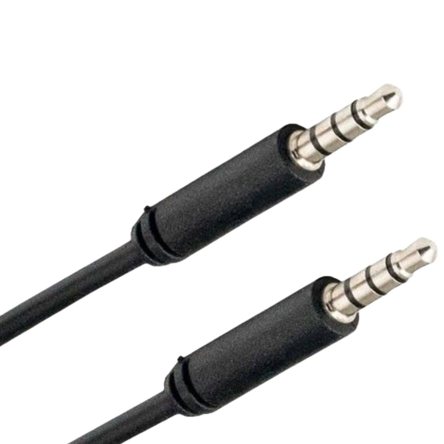 Front. Sanoxy - Sanoxy 3ft 3.5mm TRRS Male to Male Audio & Microphone Cable - Black.