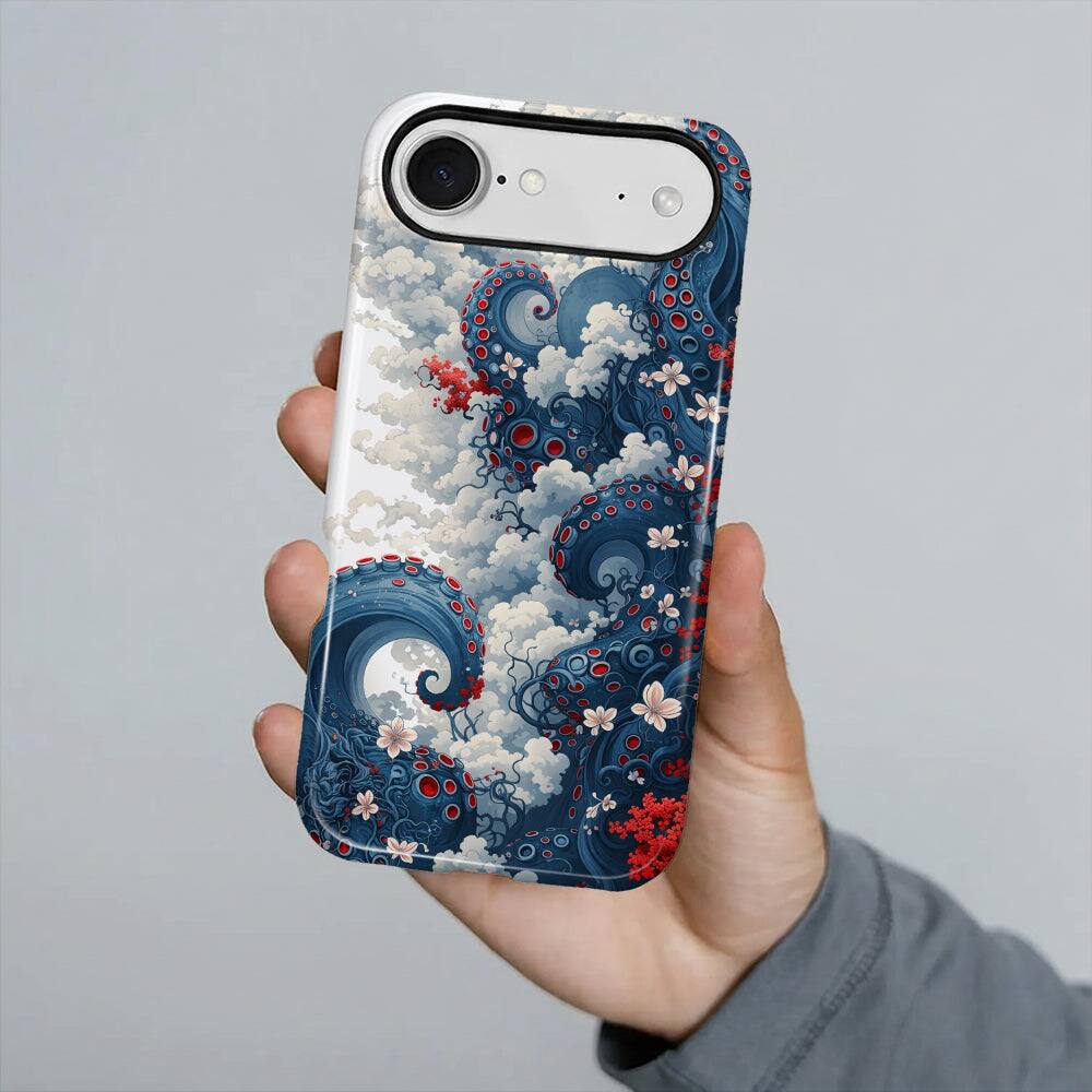 Alt View 3. BUBM - Smartphone Case for iPhone - 2-Layer Durable Smartphone Protection Case - Azure Reverie - Azure Reverie for iPhone Air.