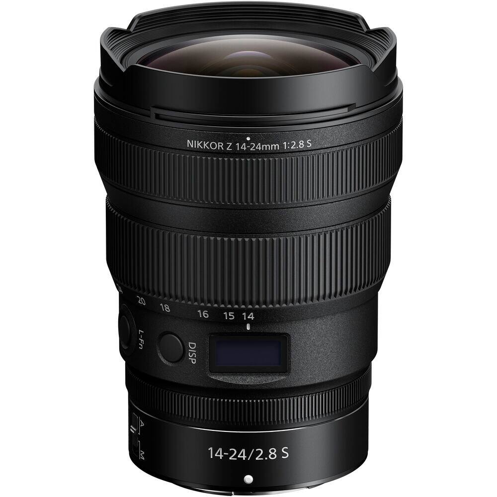 NIKKOR Z 14-24mm 1:2.8 S  
14-24/2.8 S  
20 18 16 15 14  
L-Fn DISP  
A M