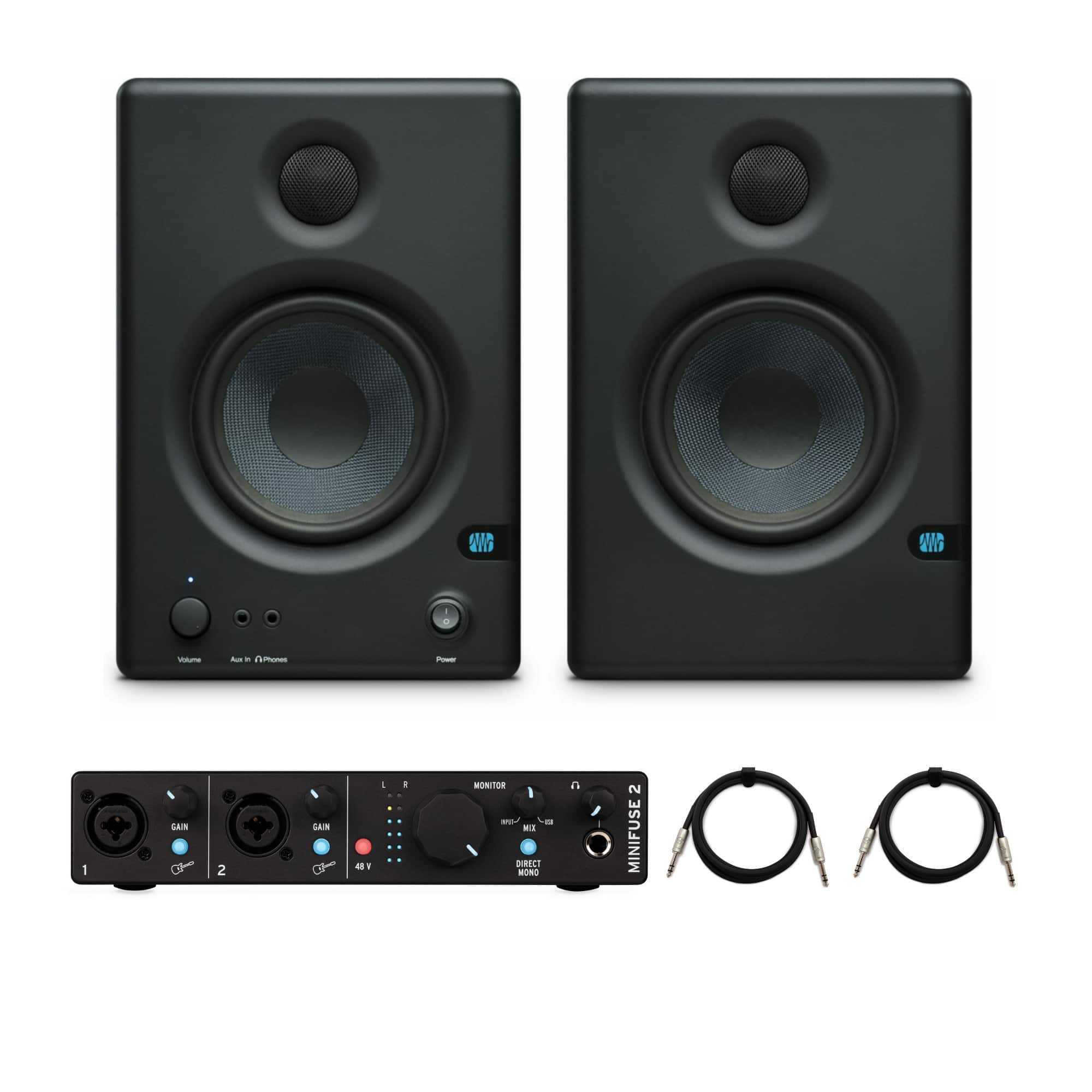 Arturia - PreSonus Eris 4.5BT 2nd Gen 4.5-Inch Media Reference Monitors with Cables