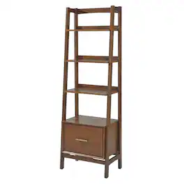 Crosley Furniture - Landon Small Etagere Bookcase - Mahogany