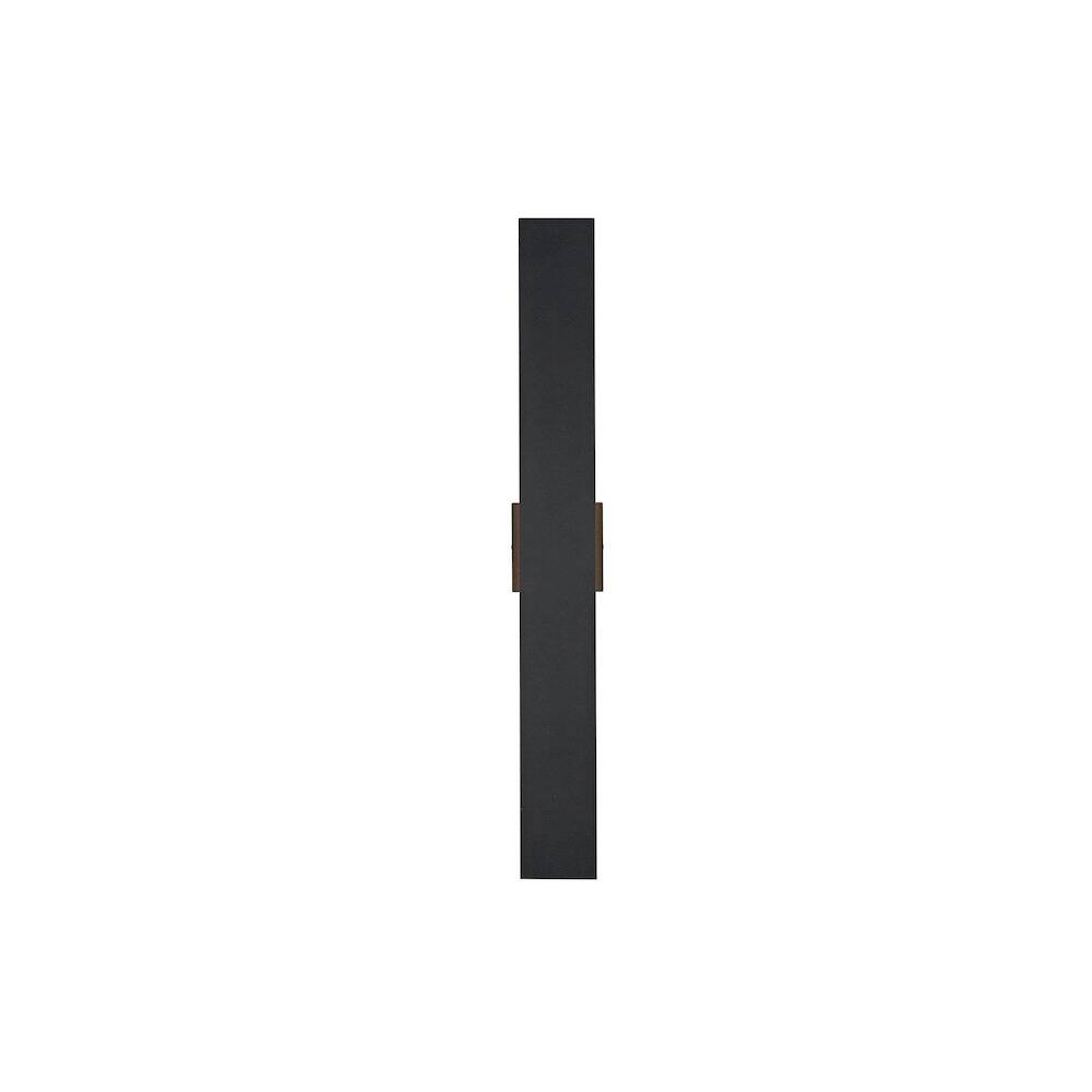 Back. Elegant Lighting - Waylen 4.5 x 34 inch Outdoor Wall Sconce in Black - Black.