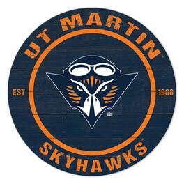 Jardine - Tennessee-Martin Skyhawks 20" Indoor/Outdoor Team Color Circle Sign - Navy