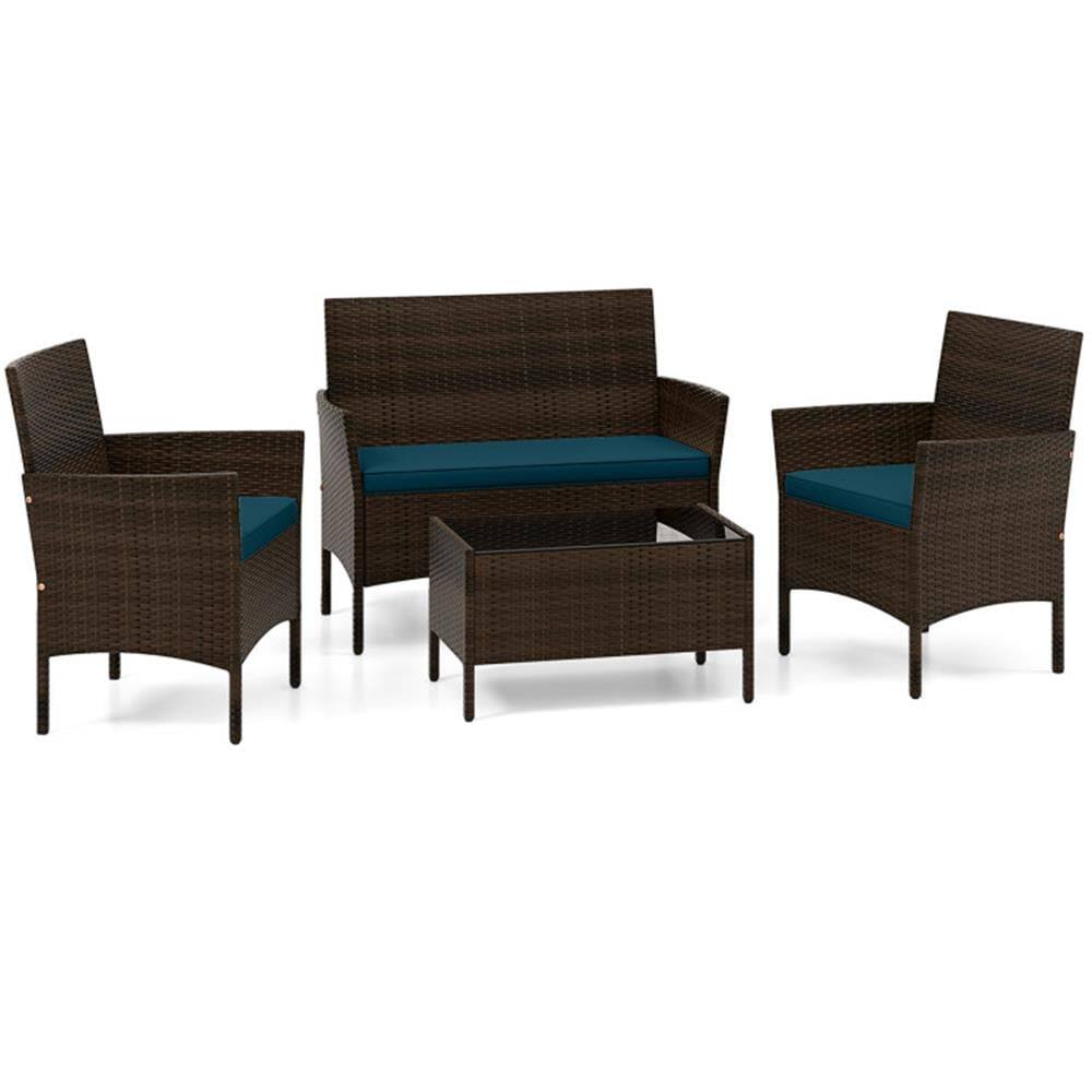 Alt View 1. Kadyn - Patio Furniture Sets,Outdoor & Patio Furniture Sets, Suitable for Outdoor Living Spaces - Blue.