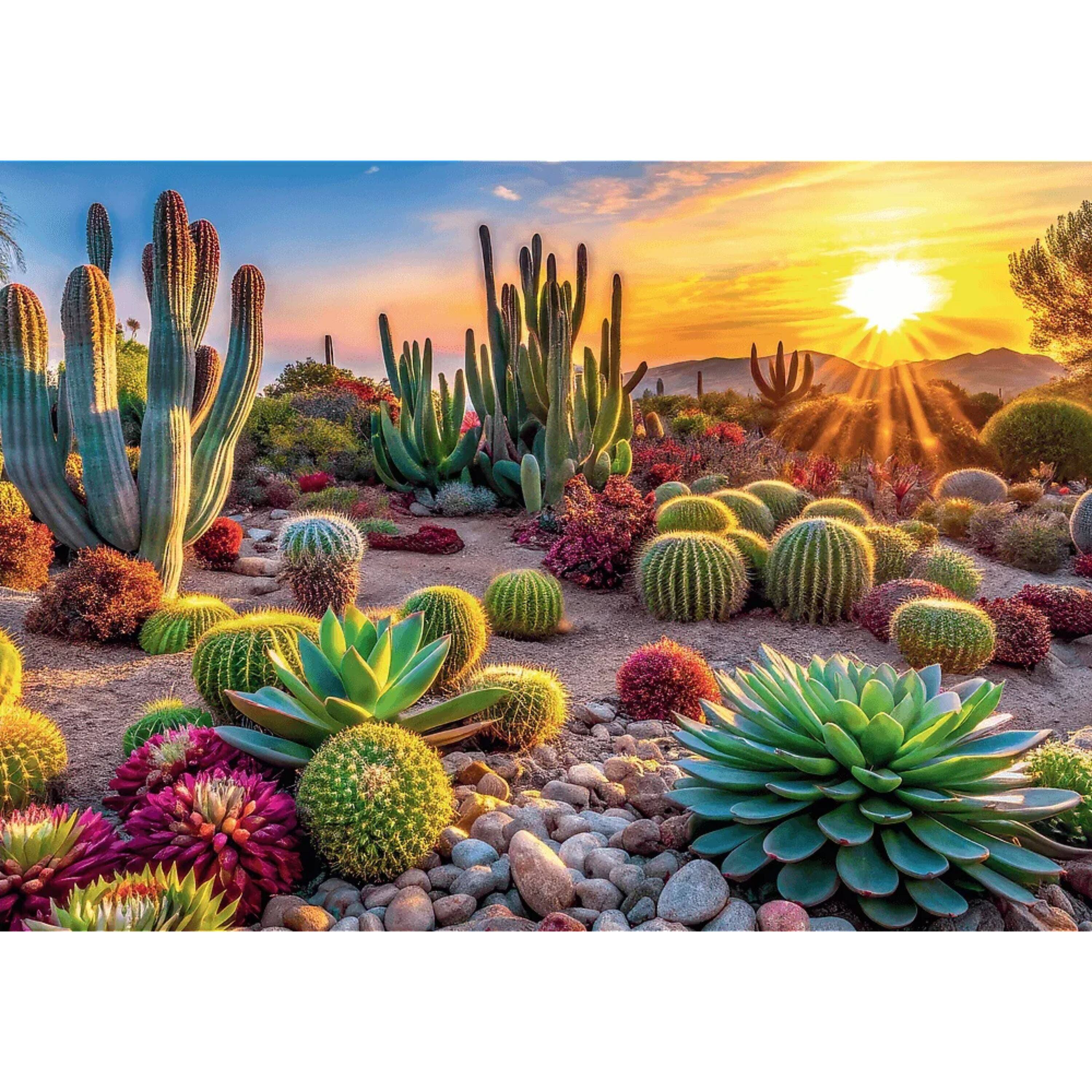 Alt View 1. Trefl - Trefl Red Desert Flowers 1000 Piece Puzzle.