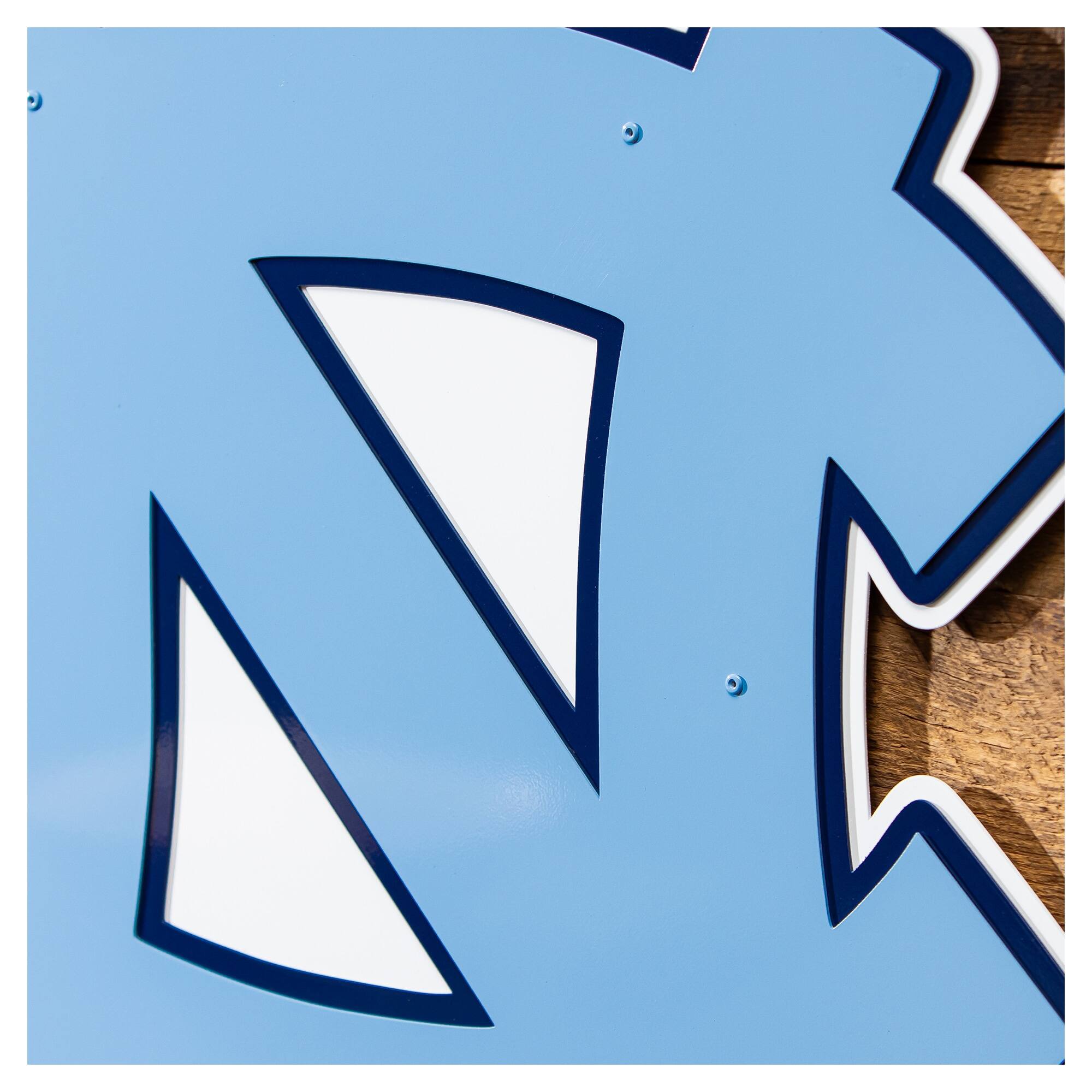 Alt View 2. Evergreen Enterprises - North Carolina Tar Heels 23" Layered Metal Wall Art Sign - Multicolor.