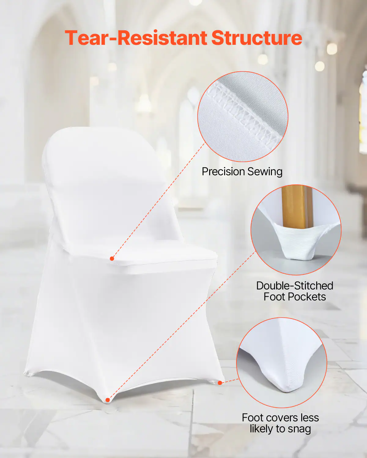 Tear-Resistant Structure, Precision Sewing, Double-Stitched Foot Pockets, Foot covers less likely to snag