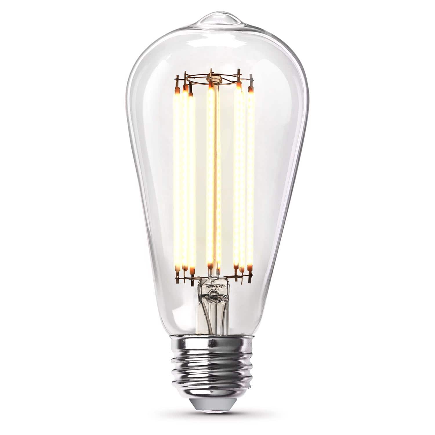 FEIT ELECTRIC - Feit ST19 E26 (Medium) Filament LED Bulb Daylight 100 Watt Equivalence 2 pk