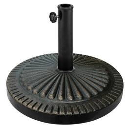 Gymax - 30LBS Round Patio Market Umbrella Base Heavy-Duty Outdoor Stand - Black