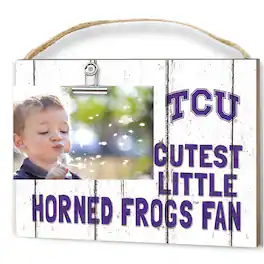 Jardine - TCU Horned Frogs 8'' x 10'' Cutest Little Weathered Logo Clip Photo Frame - White
