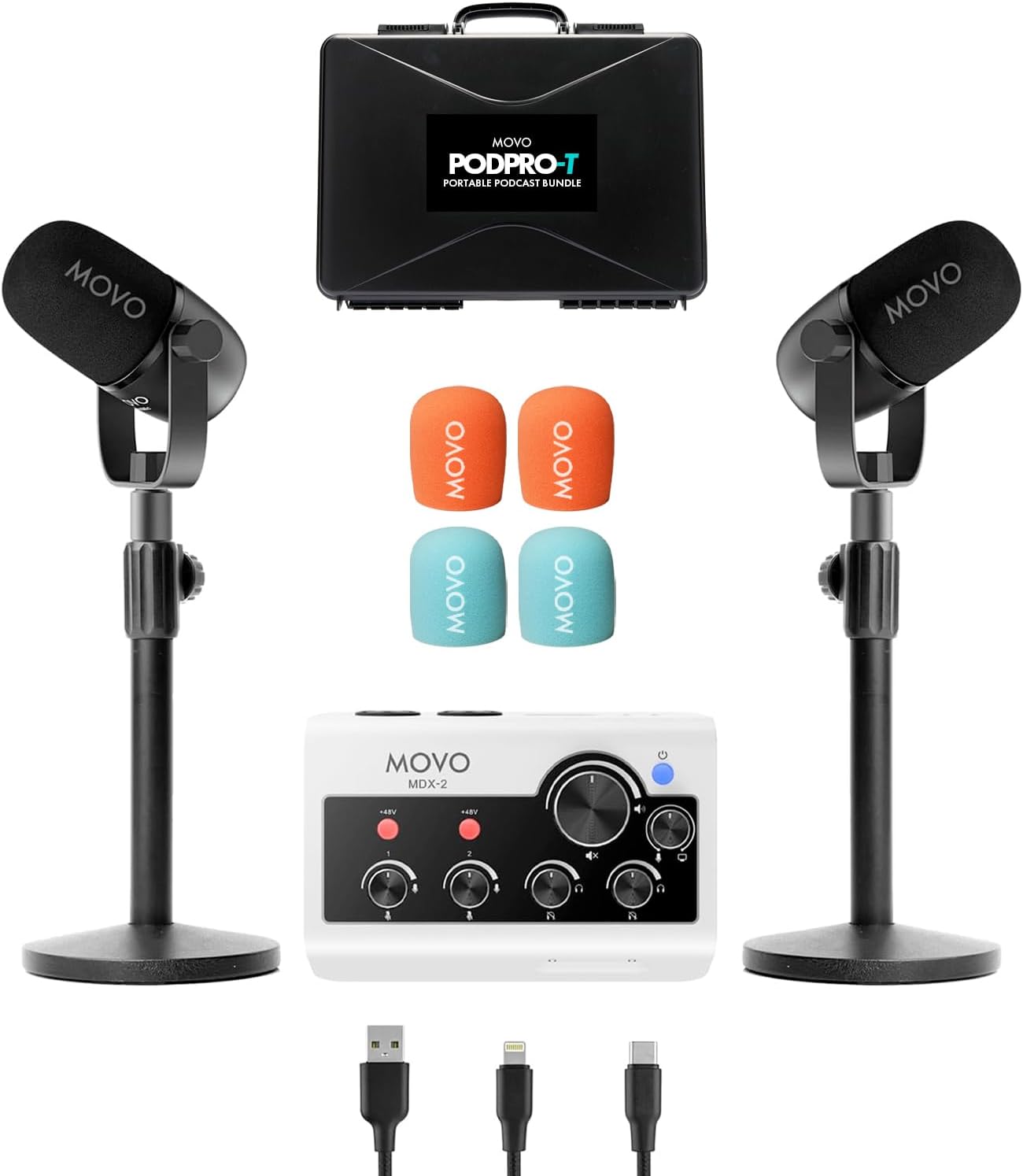 MOVO PODPRO-T PORTABLE PODCAST BUNDLE  
MOVO MDX-2