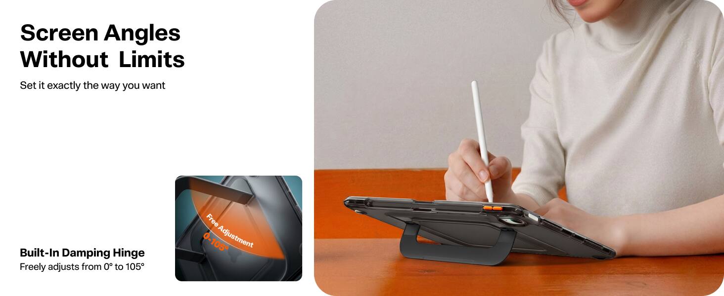 TORRAS Ostand K3 Neo,Ultra Slim & Portable iPad Case with adjustable ...