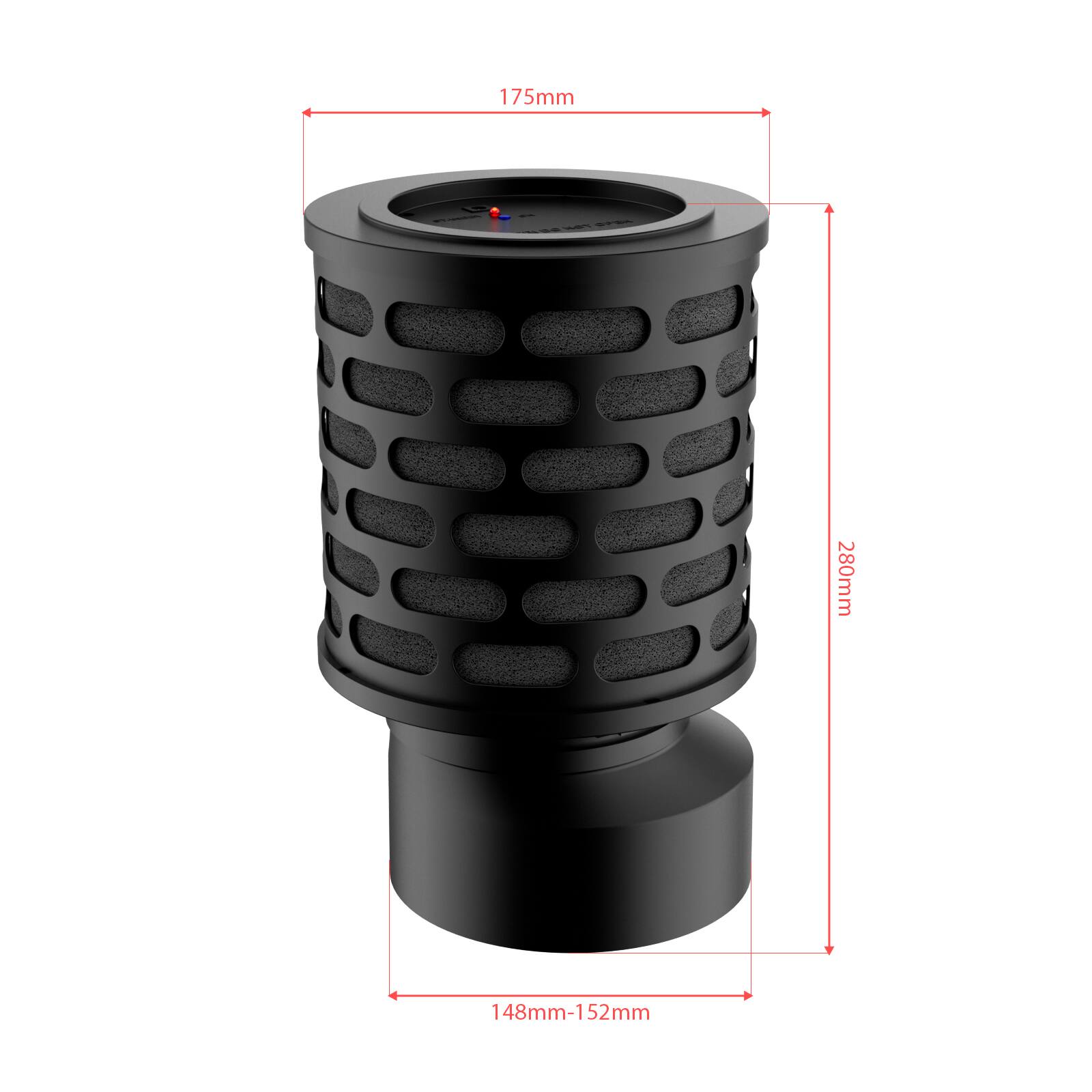 175mm | 280mm  
148mm-152mm  
52mm