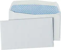 Front. Quality Park - Security #6 Tinted Business Envelopes, 3 5/8" x 6 1/2", 500/Bx - White.