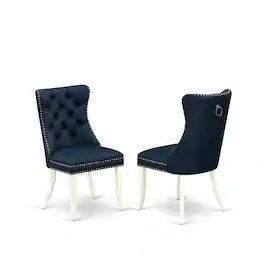 East West Furniture - Parson Chairs - White