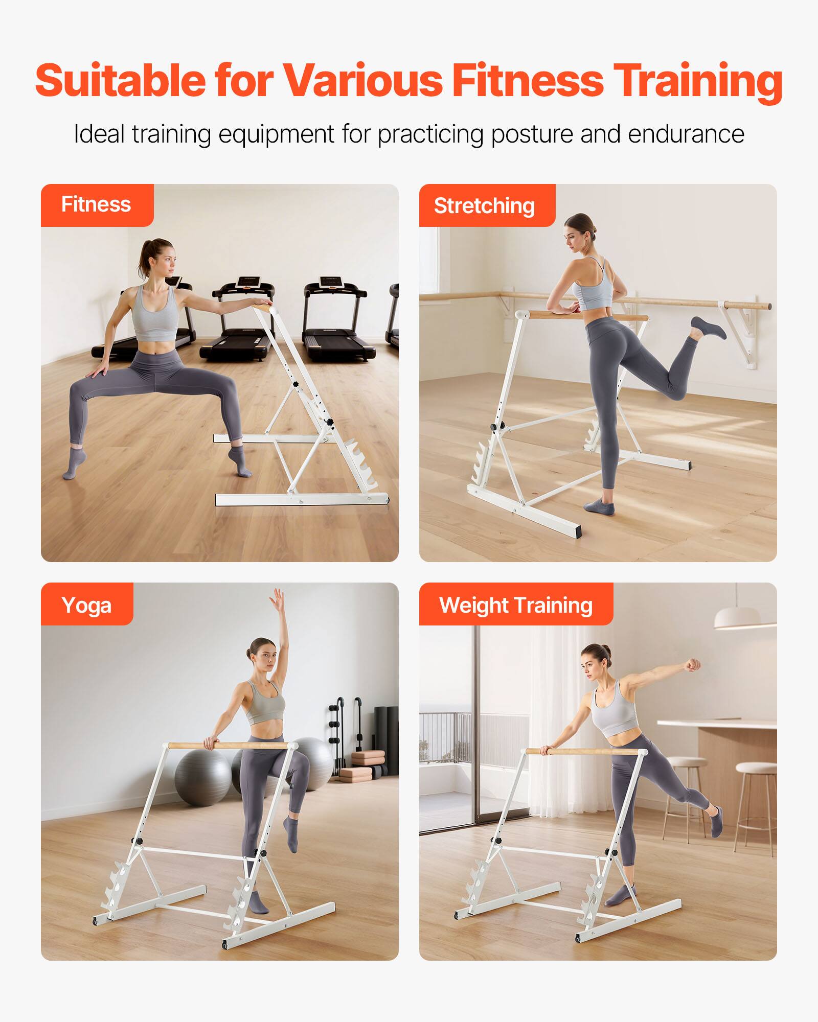 Suitable for Various Fitness Training  
Ideal training equipment for practicing posture and endurance  
Fitness  
Stretching  
Yoga  
Weight Training