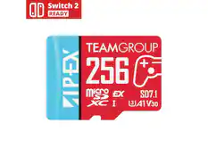 Switch 2 Ready
TEAMGROUP 256GB
Micro SDXC I
SD7.1
3A1V30