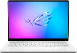 ASUS - ROG Zephyrus G14 14" OLED 3K 120Hz Gaming Laptop - AMD Ryzen 9 270 - 16GB LPDDR5X - GeForce RTX 5060 - 1TB SSD - Platinum White - Front_Zoom