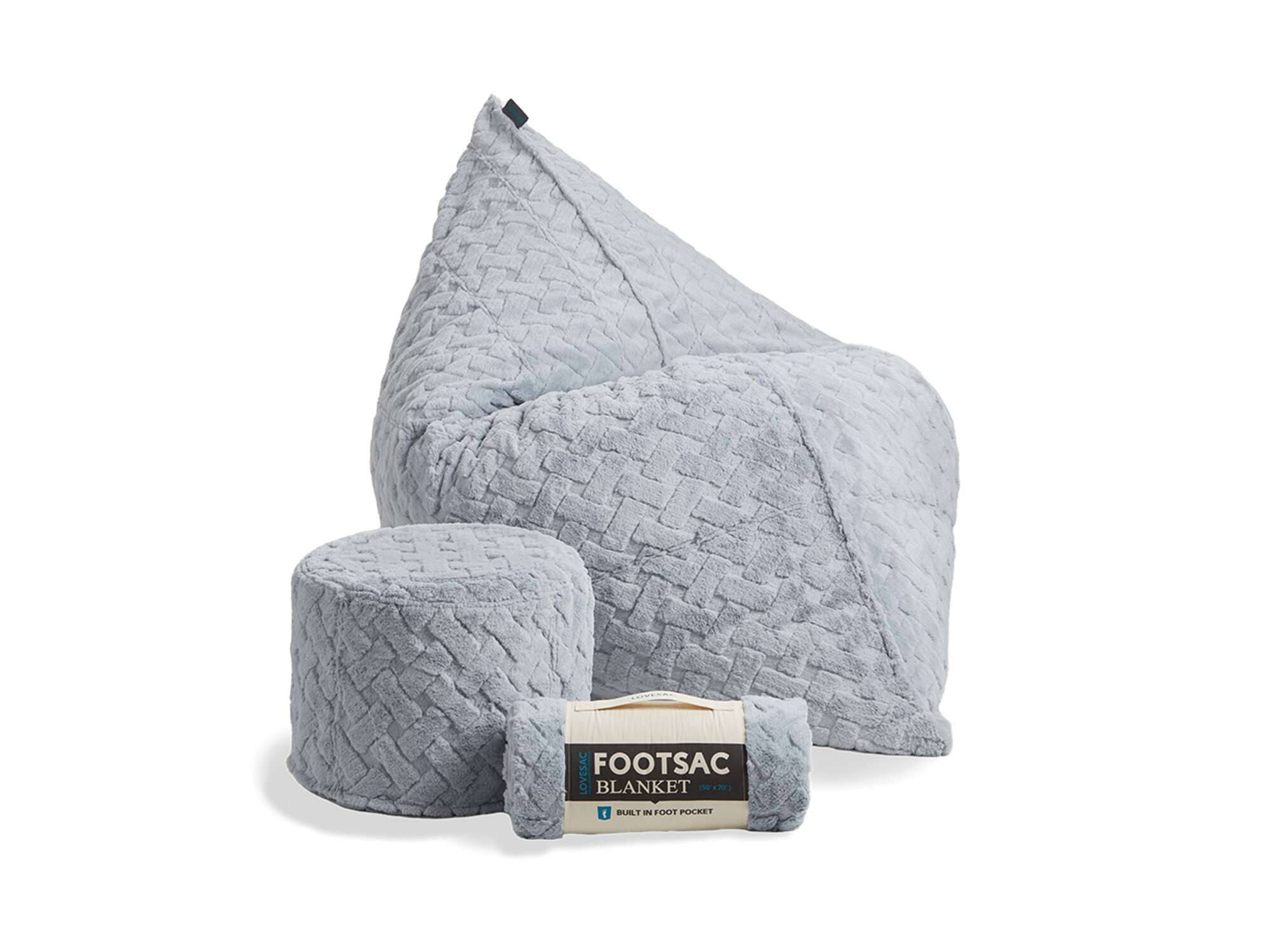 Lovesac - Pillowsac Bundle - Coastal Weave - Front_Zoom