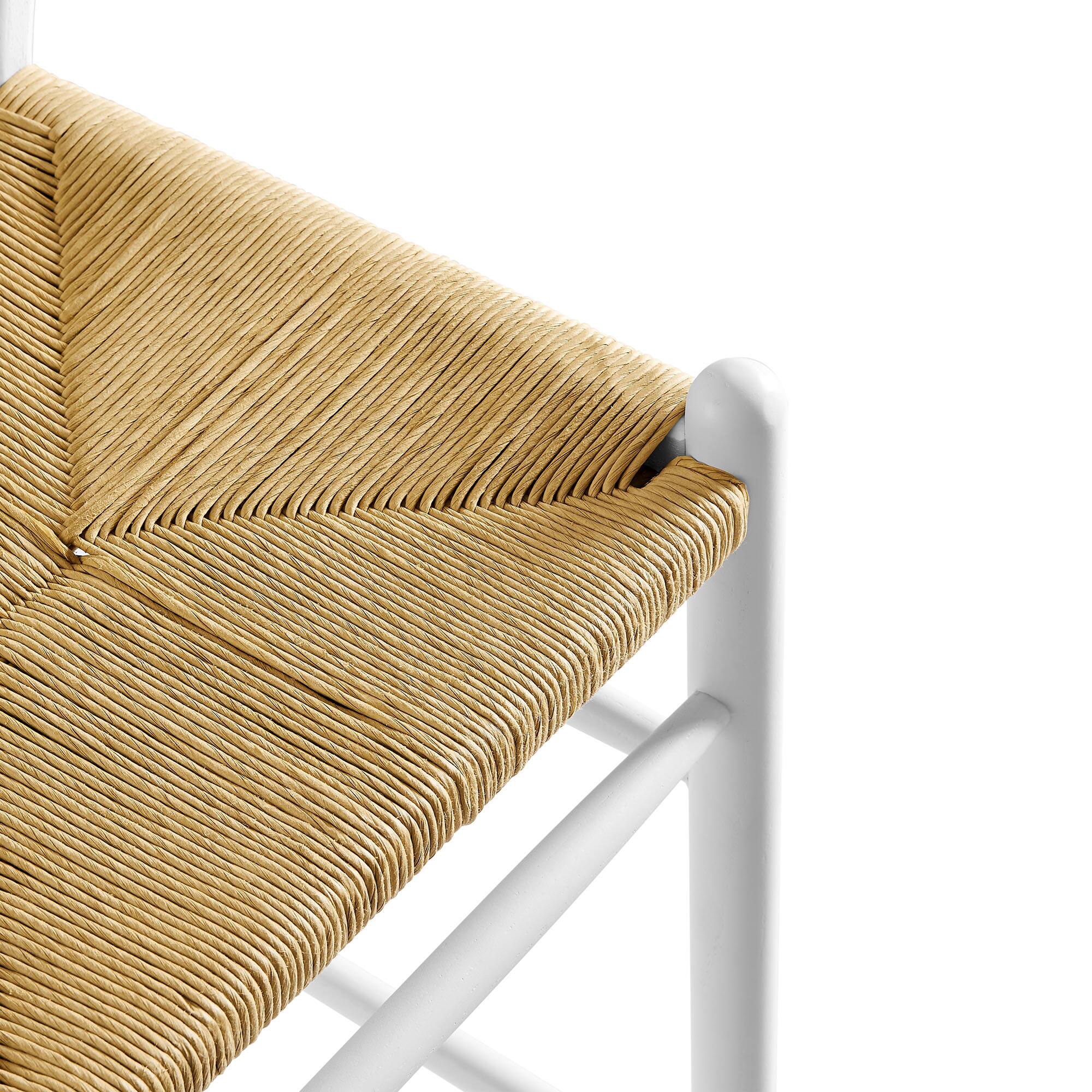 Alt View 4. Modway - Amish Wood Bar Stool - White.